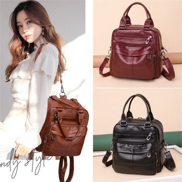 Durable Leather Women's Backpack for Everyday Use