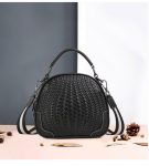 Knitted Series: Versatile Genuine leather Shoulder Bag